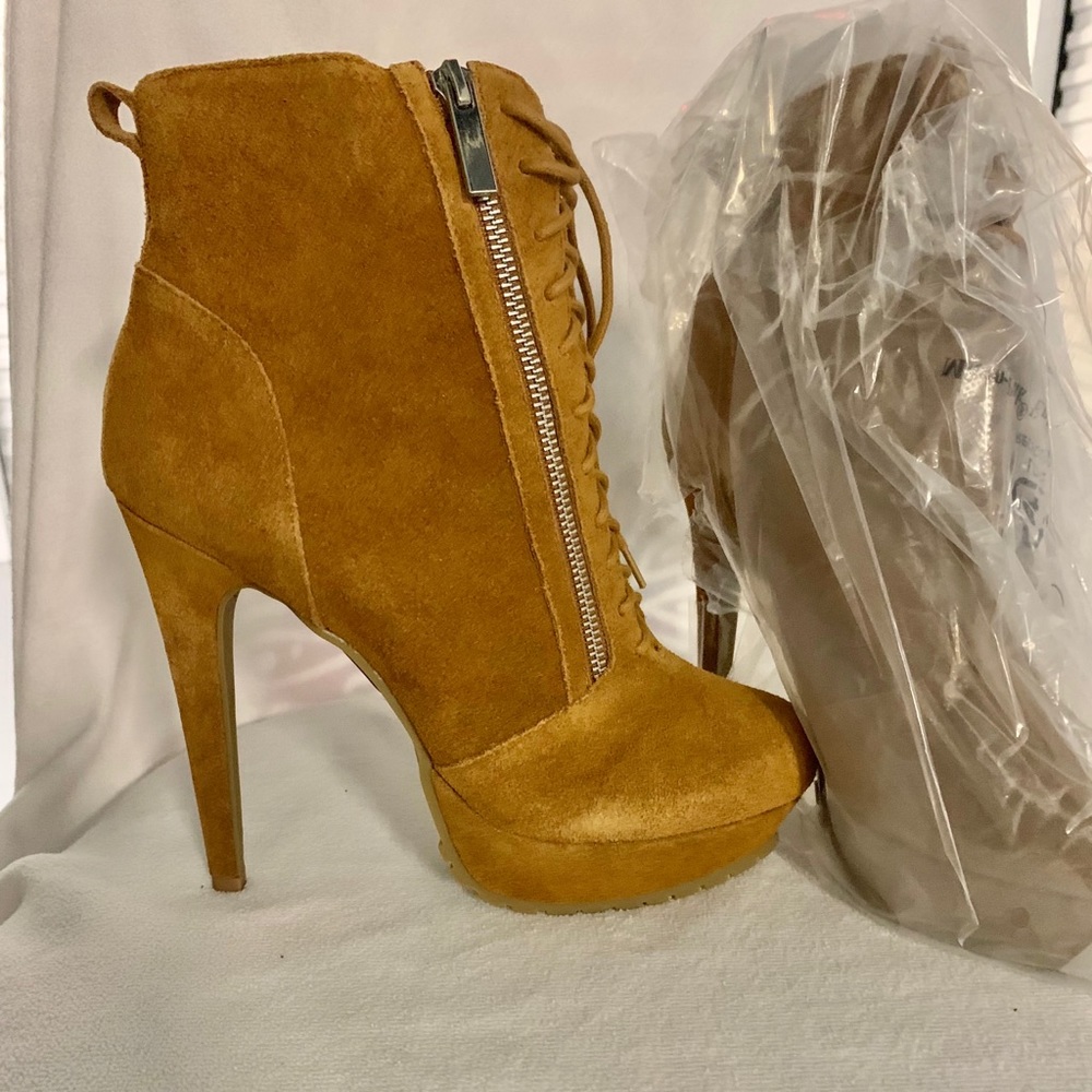 ALDO Women's Cognac Suede Agrussa Boots